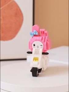 Toybebe Mainan Balok Susun Bersepeda kuromi Mainan Anak Mainan Edukasi DIY 3DPuzzle Nano Block Hadiah Tepuzzle anak-anak