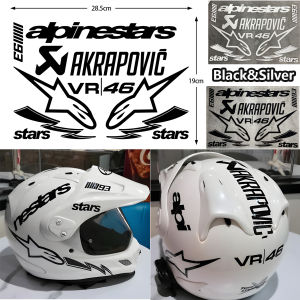 Alpinestar Akrapovic Stickers Reflective Motorcycle Helmet Waterproof Vinyl Decal
