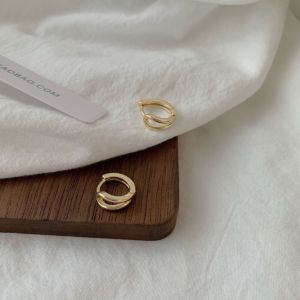 New 2021 Trendy Unique Small Female Ear Cuffs Silver Gold Allergy Free Fashion Jewelry Ear Studs Fresh out Freshness Ear Rings