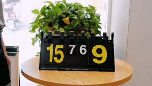 【Ready Stock】4 Digit Scoreboard for Volleyball Badminton Football Pingpong 3X3 Basketball PVC Scoreboard