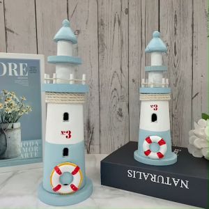 ประภาคาร ประภาคารจิ๋ว ประภาคารจำลอง โมเดลประภาคาร ของแต่งบ้านแนวทะเล พร็อพแต่งบ้าน แต่งร้าน แต่งธีมชายหาด พร็อพตกแต่งแนว