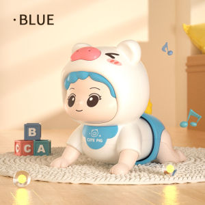 Baby Crawling Guide Toys Training Party Up Crawling Baby Electric Learning To Climb Music  Early Education Doll