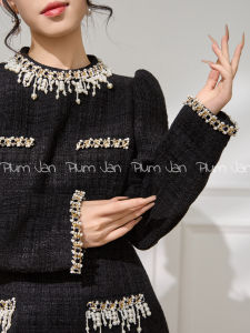 PlumJan | Đầm Đen Dịu Dàng Pháp Cho Dịp Chính Thức