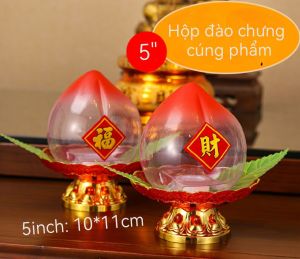 Mâm nhựa pha lê chưng trái cây vật phẩm cúng