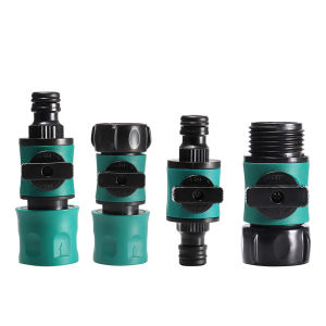 4 Kinds Plastic Valve with Quick Connector Agriculture Garden Watering Prolong Hose Irrigation Pipe Fittings Hose Adapter Switch