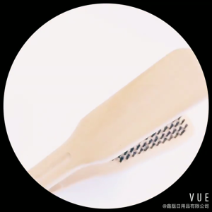 จัดส่งภัยใน24ชั่วโมง แปรงหนีบผมตรง หวีขนหมูป่า ด้ามจับไม้ 22*4*4ซม.เสริมความงาม