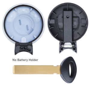 KEYECU 3 Button Smart Remote Key Shell Case for Mini Cooper R56 R57 R60 R58 R61 Coupe Cabrio 2006 -2015 W/Battery Holder