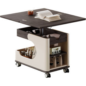Foldable Mobile Mid-Century Style Side Table
