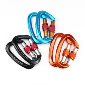 Chill Journey Carabiner Screw Locking Gate 25KN Heavy Duty Clips Hammocks Camping Rock climbing