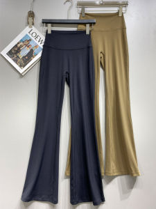 New 2025 High Waist Bell Bottom Yoga Pants Womens Fitness Outerwear No Embarrassing Lines Sports Gym Trousers