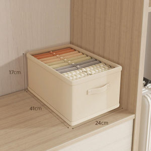 Clothes Organizer Trousers Clothes Jeans Storage Box Underwear Bra Socks Artifact Compartment Box Wardrobe Clothes Organizer