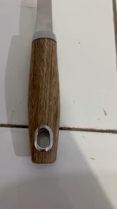HATAYA SHOP - SPATULA STAINLESS STEEL PENIRIS MINYAK/Sodet Kipas Stainless Steel Gagang Kayu/SODET TUMIS/SODET KIPAS TEBAL/SODET TUMIS SAYUR/SODET SPATULA BAGUS