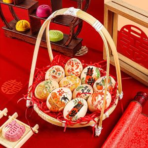 Wedding Egg Stickers Full Moon Birthday Party Decorations Baby One Year Ceremony Props Lucky Egg Decals Chinese New Year Gifts