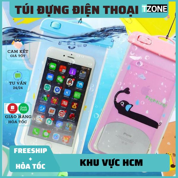 FREESHIP Túi Chống Nước Đựng Điện Thoại tiện lợi cao cấp chống thấm nước khi đi bơi đi mưa - Túi điện thoại chống nước