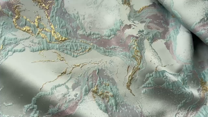 [1 meter] Gilt irregular mountain relief fashion yarn-dyed jacquard fabric texture (3 colors) brocade fabric flower DIY sewing accessories dress jacquard fabric delicate toilet m