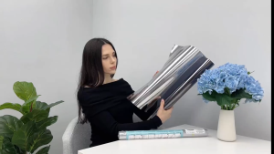 สีเทาเงิน ฟิล์มกรองแสง Window film Architectural film Glass film sun protection UV protection one-way vision