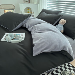 Fleece Lined Bedding Set With Duvet And Pillow Core