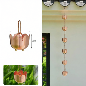 Badu | Copper Outdoor Rain Chain