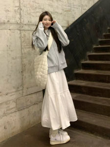 SUHUIQIAN | Loose Hooded Cardigan Sweater