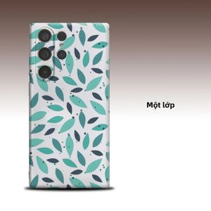 Ốp Lưng Samsung Galaxy S26/S25/S24 A56 A36 Minimal Teal Leaf Dot Hai Lớp Sang Trọng Thời Trang Bảo Vệ Toàn Diện Ống Kính Chống Sốc Chống Xước Từ Tính Mềm Mại