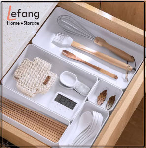 Kitchen Bathroom Office Drawer Organizer Storage Box Compartment Organization Divider Tray Holder