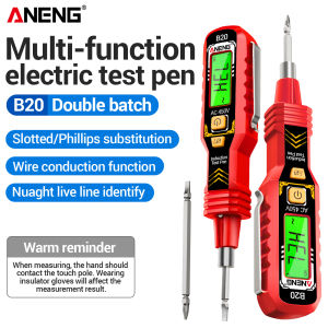 ANENG | ANENG B20 Contact Non Contact Voltage Screwdriver Live Neutral Wire Finder Safe Insulated Tool for Home Renovation Wiring Check