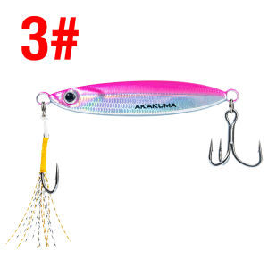 Laser Micro Jig Fishing Lure 10g-30g Dual Hook Sinking Casting Bait Artificial Hard Bait