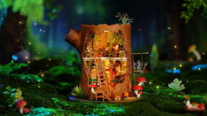 🧚 Funtory 🪵 พร้อมส่ง EN.ver บ้านตุ๊กตา DIY ประกอบเอง Fairytale Tree House ของเล่น ของขวัญ ของแต่งบ้าน Rolife DG179