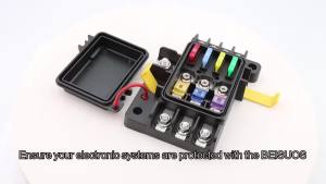 Water Resistant 32VDC Power Distribution Module 7 Circuit 3 MIDI & 4 AUTO BLADE FUSE BOX Plastic 10Ka