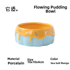 TAFIT | Pet Ceramic Feeding Bowl for Hamsters Rabbits Chinchillas Guinea Pigs and Teddy Bears