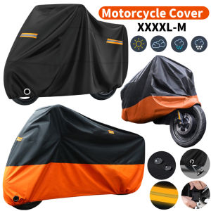 Universal Outdoor Thick 190T Motorcycle Waterproof Cover for All Season Motorbike Dust Rain Sunshade Cover UV Protective Cover