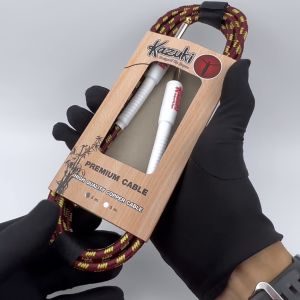 สายแจ็คกีตาร์ Kazuki 3 เมตร สายแจ็คกีต้าร์ไฟฟ้า เบส สายสัญญาณหัว 6.5 มม. รุ่น K3M