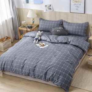 Simple Refreshing Flannel Bedding Set