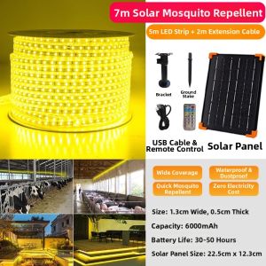 YUANMUXUAN | Mosquito Repellent Waterproof Outdoor Solar LED Lighting