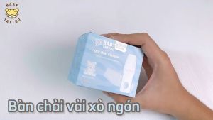 BABY TATTOO Bàn chải vải xỏ ngón làm sạch răng miệng cho bé từ 0-2 tuổi Hộp 30 cái