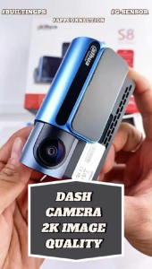 Dahua Dash Cam 2K Pro Plus S8 GPS Car DVR Mobil Kamera Camera CCTV HD NEW