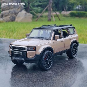 JINCHEJIANG | Mô Hình Xe Toyota Prado Off-road Kim Loại Nhẹ Có Âm Thanh và Đèn