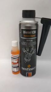 NƯỚC GẠT KÍNH ĐẬM ĐẶC HIỆU FORCH R5535 32ml VÀ CHAI LÀM SẠCH KIM PHUN BUỒNG ĐỐT XE MÁY DẦU HIỆU SENFINECO 9916 300ml (Forch R535 Windschield Cleaner 32ml and Senfineco 9916 CDI System Cleaner 300ml)