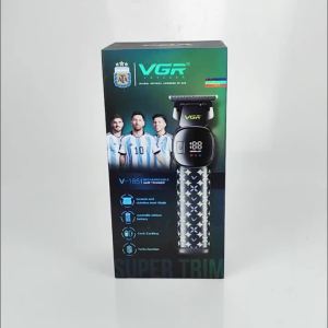 VGR | VGR New Professional Electric Push Hair Clipper LED Intelligent Digital USB Hair Trimmer Ceramic Stainless Steel Slade V-185