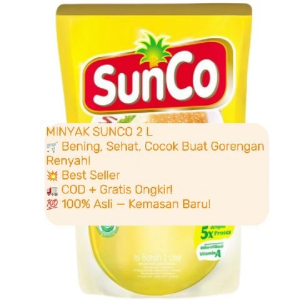 Sunco Minyak Goreng Bebas Kolesterol 2 Liter - Karton 6 Pcs