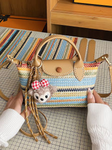 Bohemian Style DIY Handmade Dumpling Bag Crossbody Shoulder Bag Hand Sewn Material Kit Womens Fashion Accessory