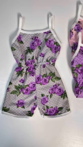 Jumper Baby Jumsuit Singlet Anak Perempuan Bunga Mawar Gubaby