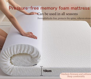CASA 10CM Memory Foam Mattress Tilam Cooling Gel 0-Pressure Spine Support Foldable Single/Queen/King