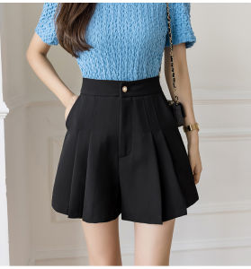 High Waist Casual A-Line Suit Shorts & Thin Comfortable Suit Pants Women