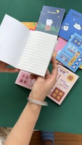 Sổ Tay Ghi Chép A7 In Họa Tiết Hoạt Hình Thiết Kế Nhỏ Gọn Dành Cho Học Sinh