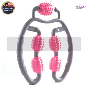 Leg Hand Neck Waist Slim Massager Muscle Pain Relief Roller Wheel Relaxer Fitness Home Alat Urut Badan Kaki Tangan