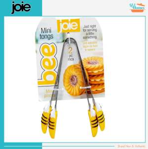 Joie Bee Mini Serving Tongs Silicone and Stainless Steel Set of 2