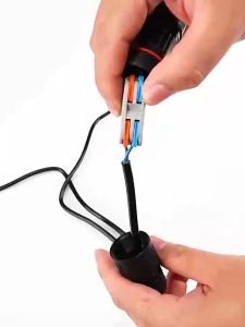 Đầu nối chống nước dây điện 220V nối dây cáp tròn phi 6-12mm chống nước sử dụng ngoài trời