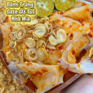 Bánh Tráng Phơi Sương Sa Tế Tỏi Mẹ Mía Muối Nhuyễn Ớt Rim Đặc Sản Tây Ninh