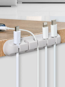 Desktop Cable Organizer Mobile Phone Charging Cable Data Line Sorting Tool Net Line Route Fixer Storage Buckle Silicone Material